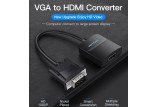 Cáp chuyển đổi VGA to HDMI  + Audio Vention ACNBB